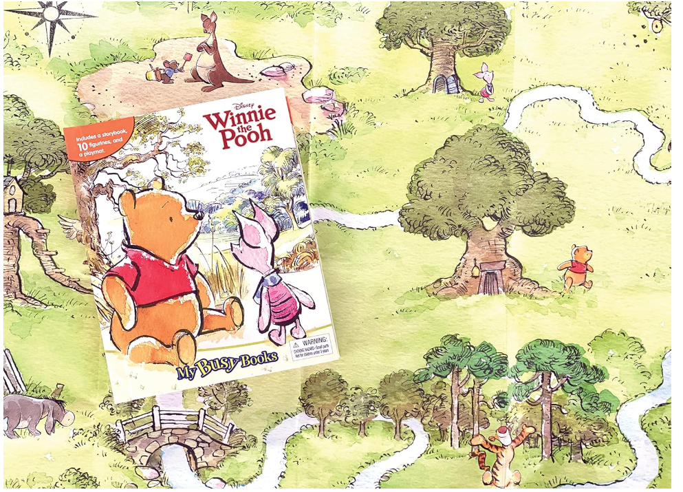 Disney Winnie the Pooh Classic My Busy Books - 10 Figurines and a Playmat